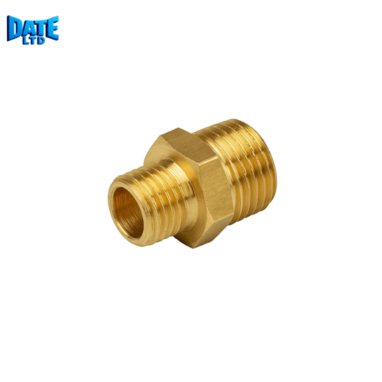 Слика на Дупла нипла МС 1/4" – 1/4" (материјал месинг) 